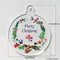 20Pcs 3 Inch Clear Blank Acrylic Christmas Ornaments 2023 Unfinished Round Acrylic Christmas Ornaments for DIY Craft Hanging Ornaments for Christmas Tree Decoration Xmas Day Home Party Decorations